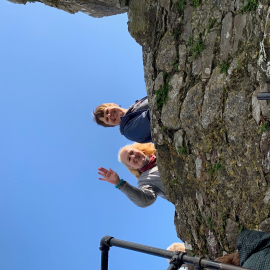 Waving from Blarney