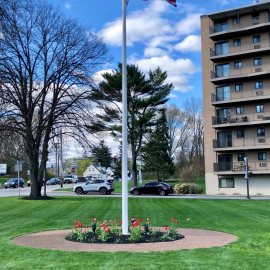 flag pole Spring 2019